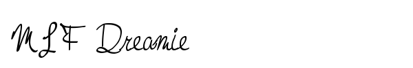 MTF Dreamie font preview